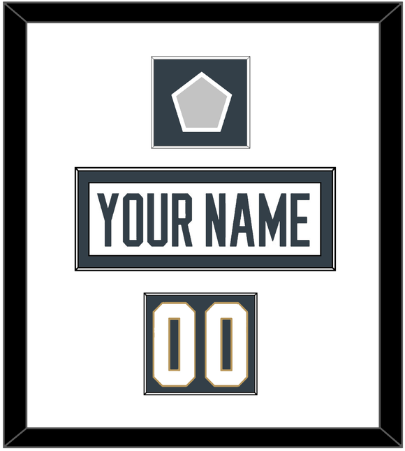 Vegas Nameplate, Number (Shoulder) & 2023 Stanley Cup Finals Patch - Road White - Single Mat 1