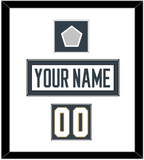 Vegas Nameplate, Number (Shoulder) & 2023 Stanley Cup Finals Patch - Road White - Single Mat 1