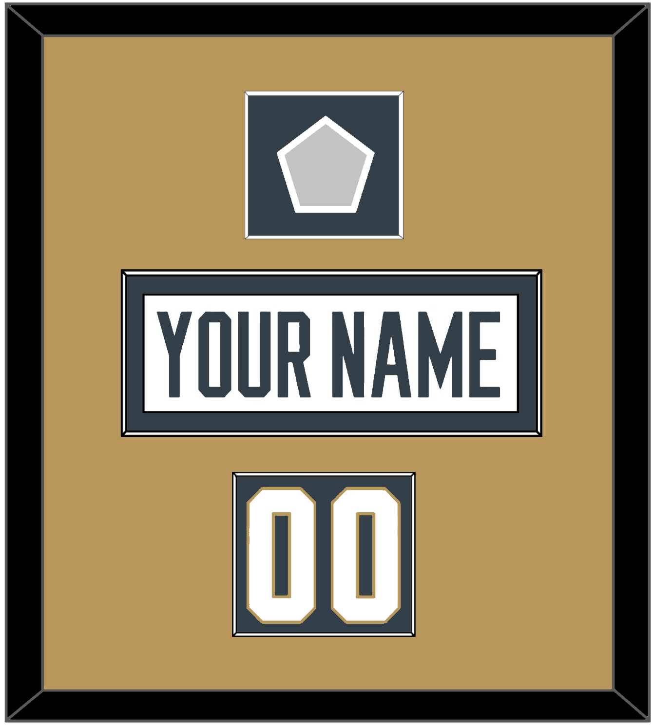 Vegas Nameplate, Number (Shoulder) & 2023 Stanley Cup Finals Patch - Road White - Essential Tier 2