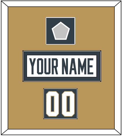Vegas Nameplate, Number (Shoulder) & 2023 Stanley Cup Champions Patch - Road White - Essential Tier 2