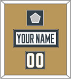 Vegas Nameplate, Number (Shoulder) & 2023 Stanley Cup Finals Patch - Road White - Single Mat 2