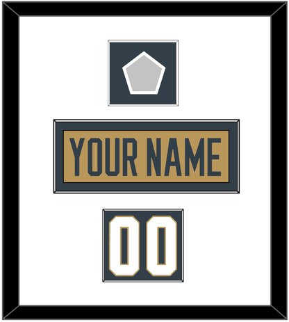 Vegas Nameplate, Number (Shoulder) & 2023 Stanley Cup Champions Patch - Alternate Gold - Essential Tier 1