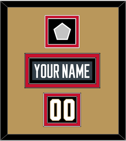 Vegas Nameplate, Number (Shoulder) & 2023 Stanley Cup Finals Patch - Home Steel Gray - Signature Tier 3