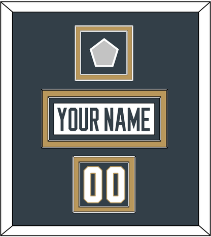 Vegas Nameplate, Number (Shoulder) & 2023 Stanley Cup Finals Patch - Road White - Signature Tier 2