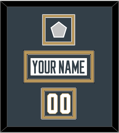 Vegas Nameplate, Number (Shoulder) & 2023 Stanley Cup Finals Patch - Road White - Signature Tier 2