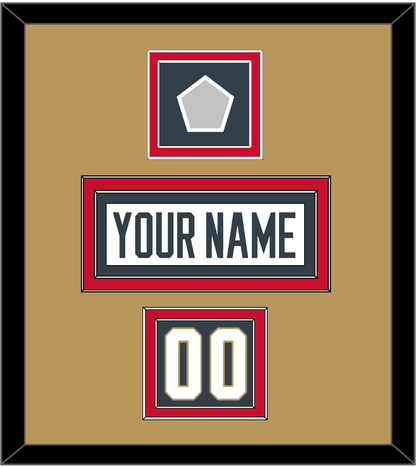 Vegas Nameplate, Number (Shoulder) & 2023 Stanley Cup Finals Patch - Road White - Signature Tier 3