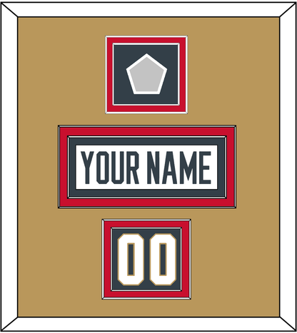 Vegas Nameplate, Number (Shoulder) & 2023 Stanley Cup Finals Patch - Road White - Signature Tier 3