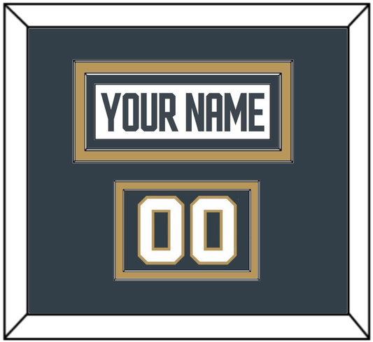 Vegas Nameplate & Number (Shoulder) - Road White - Signature Tier 2