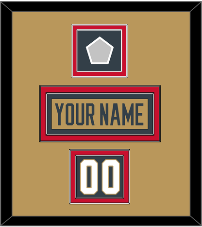 Vegas Nameplate, Number (Shoulder) & 2023 Stanley Cup Finals Patch - Alternate Gold - Signature Tier 4