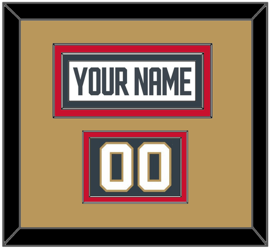 Vegas Nameplate & Number (Shoulder) - Road White - Signature Tier 3