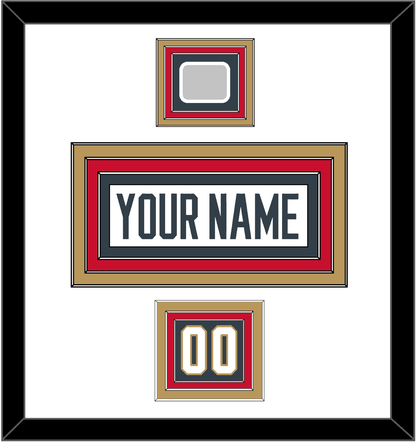 Vegas Nameplate, Number (Shoulder) & 2023 Stanley Cup Champions Patch - Road White - Premier Tier 1
