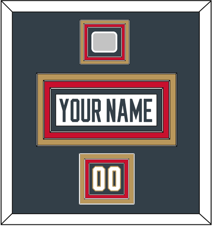 Vegas Nameplate, Number (Shoulder) & 2023 Stanley Cup Champions Patch - Road White - Premier Tier 2
