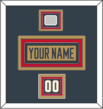 Vegas Nameplate, Number (Shoulder) & 2023 Stanley Cup Finals Patch - Alternate Gold - Premier Tier 2