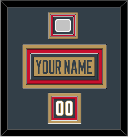 Vegas Nameplate, Number (Shoulder) & 2023 Stanley Cup Champions Patch - Alternate Gold - Premier Tier 2