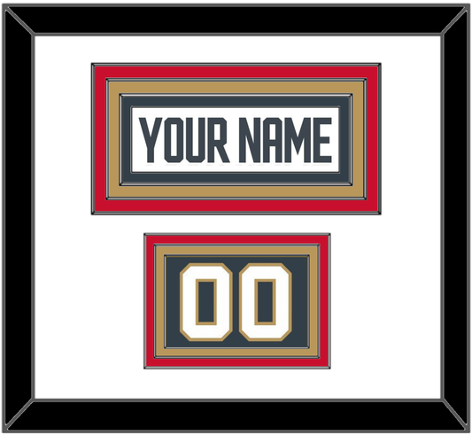 Vegas Nameplate & Number (Shoulder) - Road White - Premier Tier 1