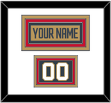 Vegas Nameplate & Number (Shoulder) - Alternate Gold - Triple Mat 1