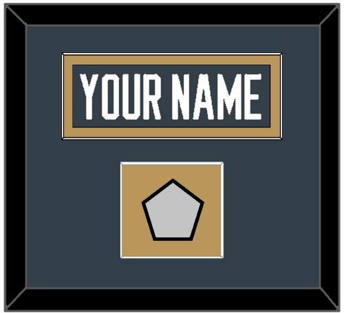 Vegas Nameplate & 2023 Stanley Cup Champions Patch - Home Steel Gray - Essential Tier 2