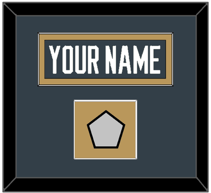 Vegas Nameplate & 2023 Stanley Cup Champions Patch - Home Steel Gray - Essential Tier 2