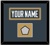 Vegas Nameplate & 2023 Stanley Cup Champions Patch - Home Steel Gray - Single Mat 2