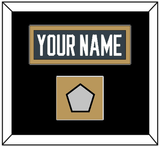 Vegas Nameplate & 2023 Stanley Cup Champions Patch - Home Steel Gray - Single Mat 3