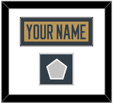 Vegas Nameplate & 2023 Stanley Cup Finals Patch - Alternate Gold - Single Mat 1