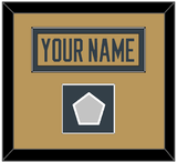 Vegas Nameplate & 2023 Stanley Cup Champions Patch - Alternate Gold - Single Mat 2