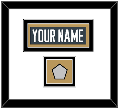 Vegas Nameplate & 2023 Stanley Cup Finals Patch - Home Steel Gray - Signature Tier 1