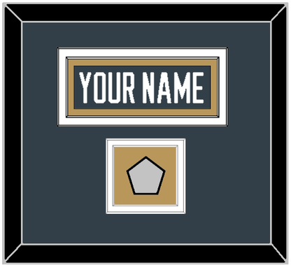 Vegas Nameplate & 2023 Stanley Cup Champions Patch - Home Steel Gray - Signature Tier 2
