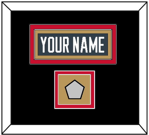 Vegas Nameplate & 2023 Stanley Cup Champions Patch - Home Steel Gray - Signature Tier 4