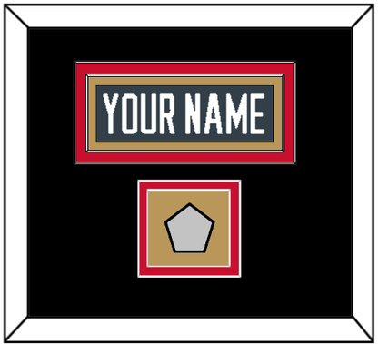 Vegas Nameplate & 2023 Stanley Cup Finals Patch - Home Steel Gray - Signature Tier 4