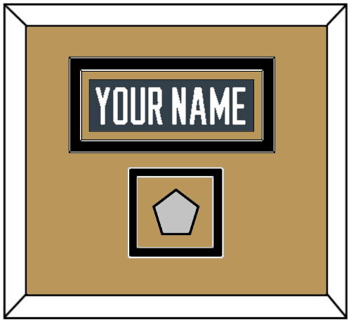 Vegas Nameplate & 2023 Stanley Cup Champions Patch - Home Steel Gray - Signature Tier 5