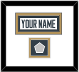 Vegas Nameplate & 2023 Stanley Cup Champions Patch - Road White - Double Mat 2