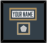 Vegas Nameplate & 2023 Stanley Cup Champions Patch - Road White - Double Mat 3