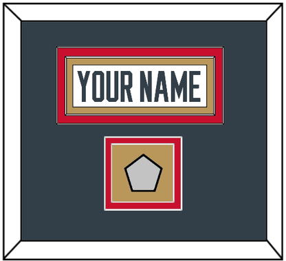 Vegas Nameplate & 2023 Stanley Cup Finals Patch - Road White - Signature Tier 4