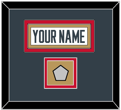 Vegas Nameplate & 2023 Stanley Cup Finals Patch - Road White - Signature Tier 4