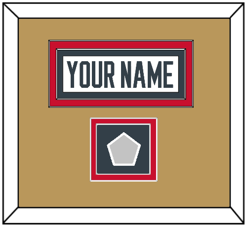Vegas Nameplate & 2023 Stanley Cup Champions Patch - Road White - Signature Tier 6
