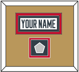 Vegas Nameplate & 2023 Stanley Cup Finals Patch - Road White - Double Mat 6