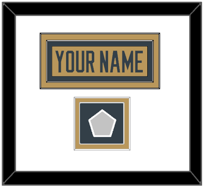 Vegas Nameplate & 2023 Stanley Cup Finals Patch - Alternate Gold - Signature Tier 1
