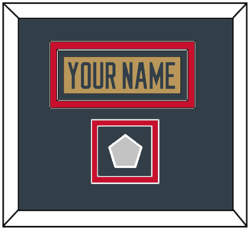 Vegas Nameplate & 2023 Stanley Cup Finals Patch - Alternate Gold - Signature Tier 2
