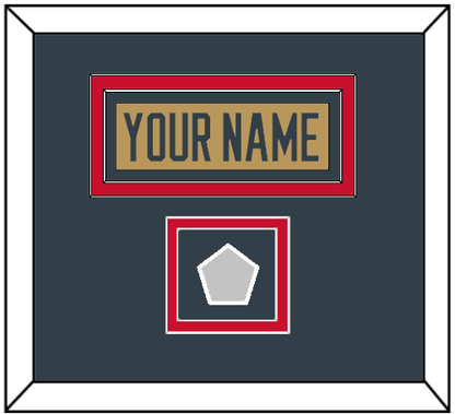 Vegas Nameplate & 2023 Stanley Cup Finals Patch - Alternate Gold - Signature Tier 2