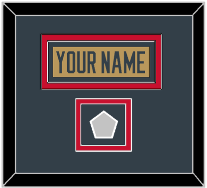 Vegas Nameplate & 2023 Stanley Cup Champions Patch - Alternate Gold - Signature Tier 2