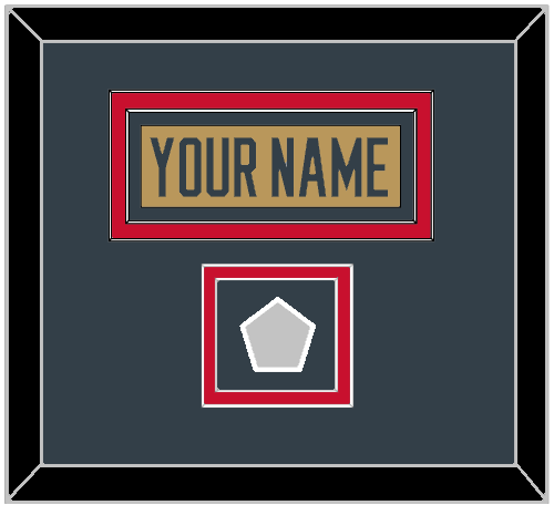 Vegas Nameplate & 2023 Stanley Cup Finals Patch - Alternate Gold - Signature Tier 2