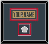 Vegas Nameplate & 2023 Stanley Cup Finals Patch - Alternate Gold - Double Mat 2