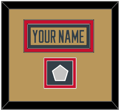 Vegas Nameplate & 2023 Stanley Cup Champions Patch - Alternate Gold - Signature Tier 3
