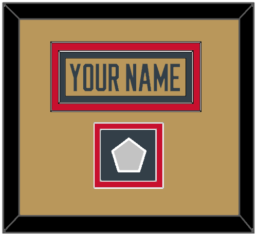 Vegas Nameplate & 2023 Stanley Cup Finals Patch - Alternate Gold - Signature Tier 3