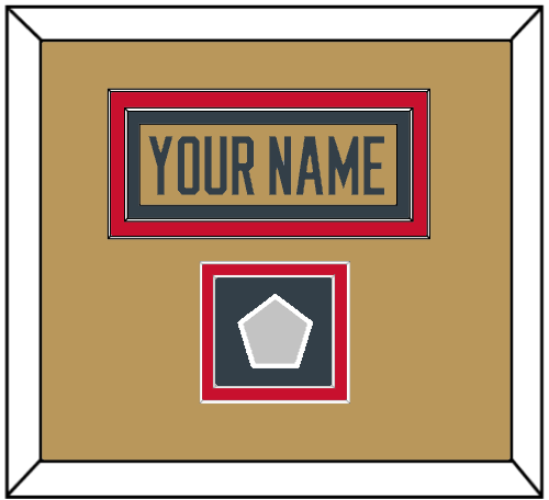 Vegas Nameplate & 2023 Stanley Cup Champions Patch - Alternate Gold - Signature Tier 3