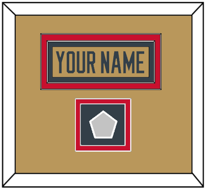 Vegas Nameplate & 2023 Stanley Cup Champions Patch - Alternate Gold - Signature Tier 3