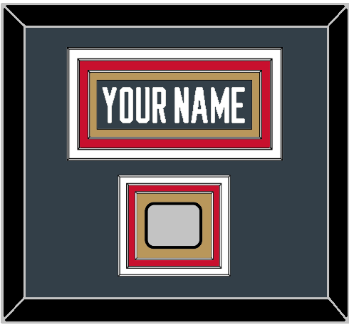 Vegas Nameplate & 2023 Stanley Cup Champions Patch - Home Steel Gray - Premier Tier 2