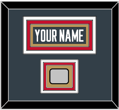 Vegas Nameplate & 2023 Stanley Cup Champions Patch - Home Steel Gray - Premier Tier 2
