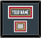 Vegas Nameplate & 2023 Stanley Cup Champions Patch - Home Steel Gray - Triple Mat 2